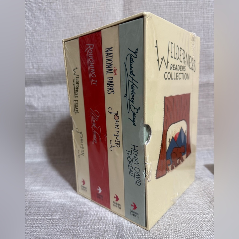 NWT SEALED Wilderness Readers Collection 4 HC Book Box Set Thoreau, Muir, Twain